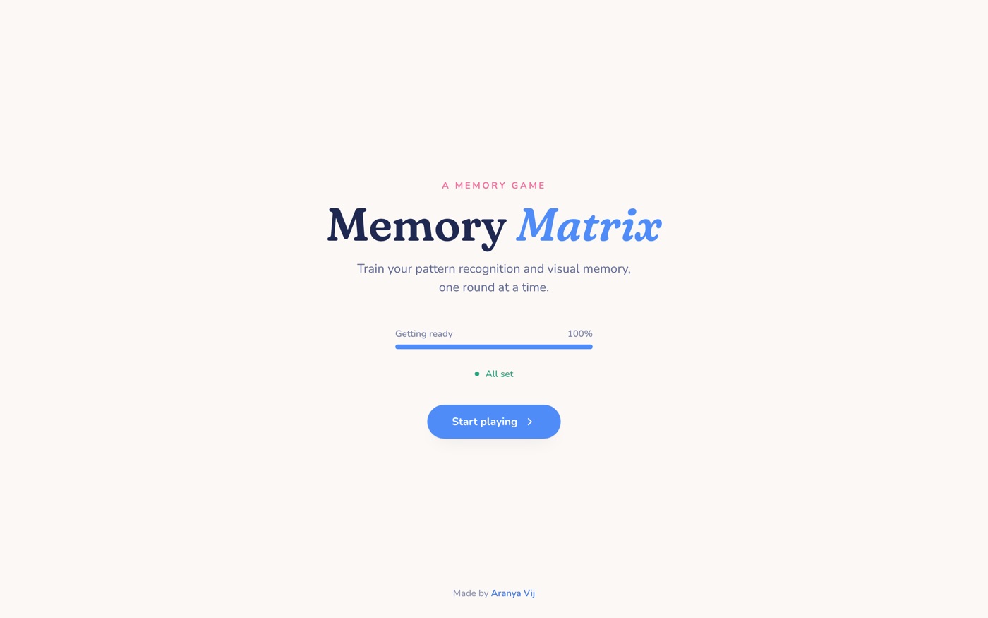 Memory Matrix screenshot